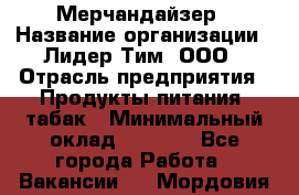 Мерчандайзер › Название организации ­ Лидер Тим, ООО › Отрасль предприятия ­ Продукты питания, табак › Минимальный оклад ­ 5 000 - Все города Работа » Вакансии   . Мордовия респ.